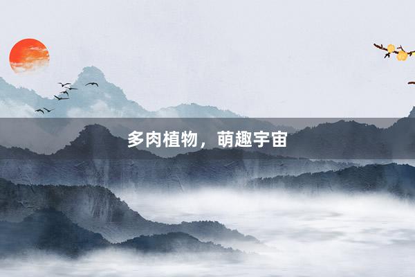 多肉植物,萌趣宇宙